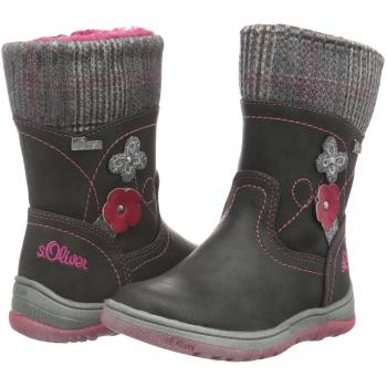 s.Oliver 36421, Botas de Nieve para Niñas, Gris