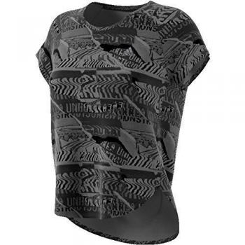 adidas Own The Run tee Camiseta de Manga Corta, Mujer, Grey Four f17/Black, L