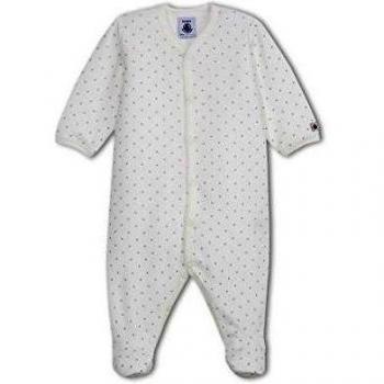 PETIT BATEAU, MASSIMO - Pijama De Una Pieza para bebé-niños, color lait/concrete 84, talla 6M