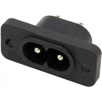 Conector cable C8 IEC 320 C8 AC250V 2.5A 2 pines