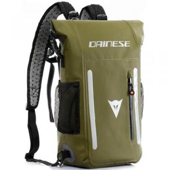 Mochila Dainese Explorer WP 15L Impermeable Negra Verde Unisex