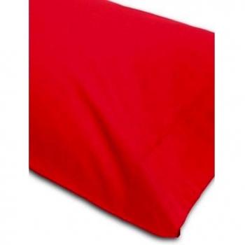 Abecé Casa Funda de Almohada Lisa Rojo Vivo Cama 90