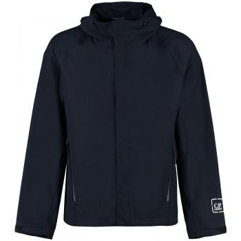 C.P. Company Men's Hooded Cotton Jacket, Blue, Size 52, Style 14CMOW018A006450A Color 888, Metropolis Series