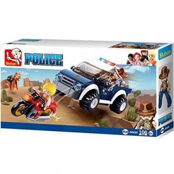SLUBAN BRICKS, Police II Patrulla Desierto 106 pzs Juegos de construcción