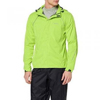 PRO-X ELEMENTS Jayden 4-Way Stretch Waterproof Bike Jacket for Men - Green/S Yellow