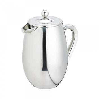 Cafetera aislada de doble pared de acero inoxidable La Cafetière, 8 tazas, color plata