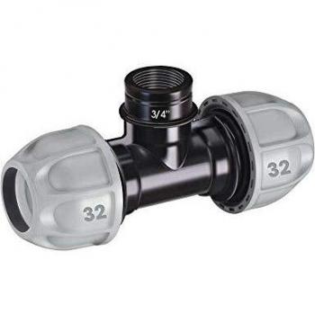 Conector en T 1 (32 mm) con rosca hembra 3/4 Claber 90416
