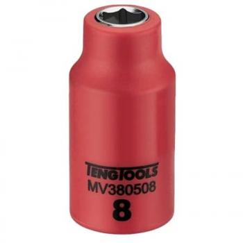 Vaso aislado Tengtools MV380508 3/8' 8MM métrico 6 puntos 1000 voltios enchufe poco profundo herramienta de electricistas herramienta aislada herramienta eléctrica