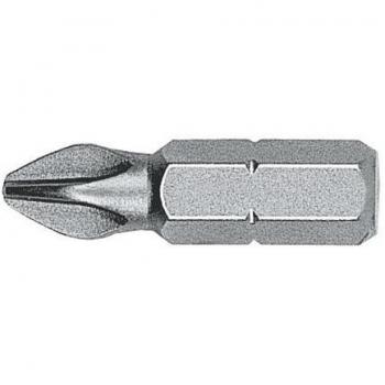 Witte 427018 - Pack de 25 puntas de destornillador PH0, 25 mm, en caja