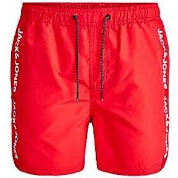 Bañador JACK&JONES Hombre M Rojo 12183810 JJIBALI JJSWIMSHORTS AKM Logo Tape