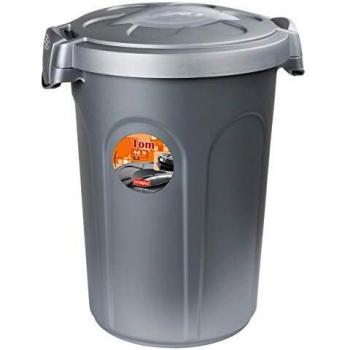 Contenedor de comida Tom, 16 kg, 46 l, 44,5 x 40 x 61 cm, gris