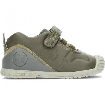 Botines Biomecanics modelo 231212-B para niño en color verde, deportivos de primeros pasos 231121 musgo