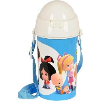 Botella 500ml Apertura Automática con Pajita Cleo & Cuquin 'Good Night' - Safta