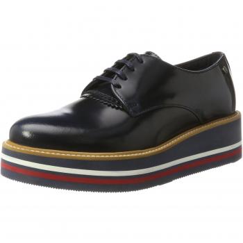Tommy Hilfiger E1285lisa 1a, Zapatos de Cordones Derby para Mujer, Azul