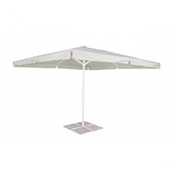 Base de hormigón para sombrilla 40x40x3,5 cm; Sombrilla lateral diámetro 300 cm verde; Sombrilla lateral diámetro 300 cm tortora; Sombrilla rectangular lateral 4x3 metros tort