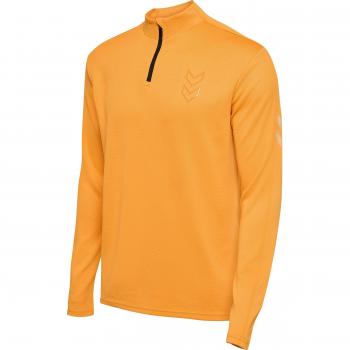 Sudadera de entrenamiento Hummel Active PL Half Zip Long Sleeve T-shirt Naranja L Hombre