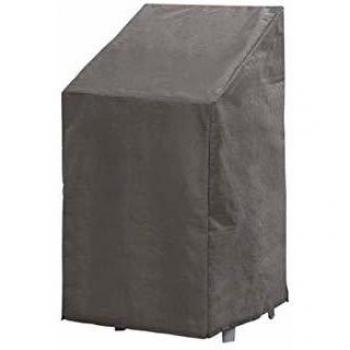 Cubierta al aire libre para sillas apilables Perel, gris, 66 cm x 95 cm x 133 cm