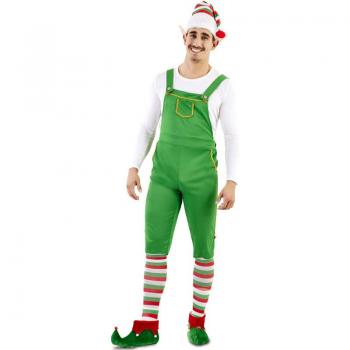Disfraz de Elfo Verde con Gorro para Hombre