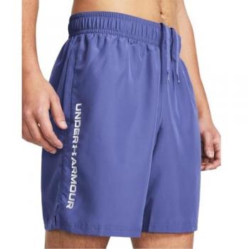 Pantalones Cortos Under Armour Woven Wordmark lila M Regular Hombre