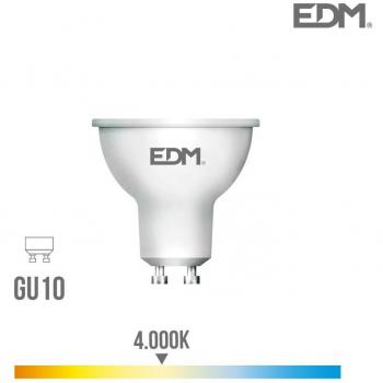 Bombilla Dicroica LED GU10 8W 710lm 4000K Luz Día 120° Ø5x5,5cm EDM