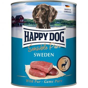 Happy Dog Supreme Sensible Suecia Comida Húmeda para Perros con Venado - Pack Ahorro 24 x 800 g