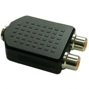 Adaptador de Audio InLine® 3,5mm Estéreo a 2x RCA (Cinch) Femenino