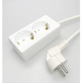 Kaiser Martin 1020ZL/15W/KWS - Double Socket Power Strip with Grounding + 1.5m Cable (1.5mm²)