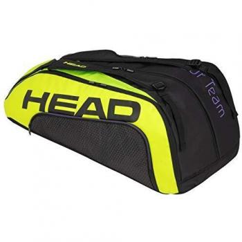 Head Tour Team Extreme 12R Monstercombi Bolsa de Tenis, Adultos Unisex, Negro/Neon Amarillo