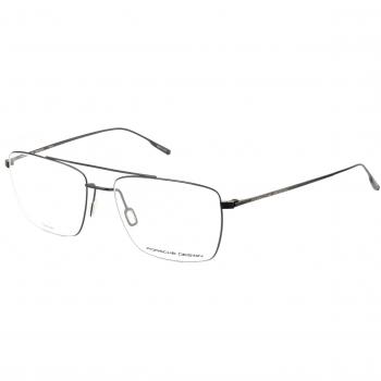 Gafas de Vista Porsche Design P8381-A para Hombre, Montura Negra, 57mm