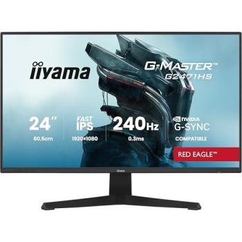 Monitor Gaming IIYAMA G-MASTER G2471HS-B1 23.8 FHD IPS 240Hz 0.3ms G-SYNC Altavoces Negro