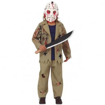 Disfraz de Jason Enmascarado para niño - Terrorífico disfraz de Psicópata con máscara para niños