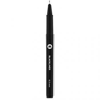 Rotulador Molotow Blackliner 0,3mm Negro - Calibrado y Preciso