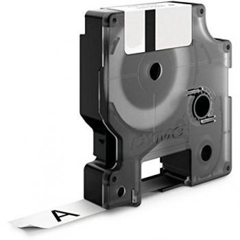 DYMO D1 - Cinta de etiquetas estándar en color negro sobre fondo blanco de 9mm x 7m