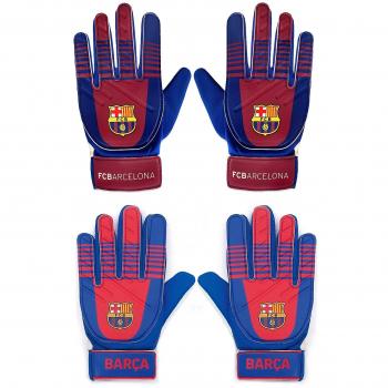 Guante de portero FC Barcelona Talla 4 (7 a 12 años) Azul, regalo oficial de fútbol para niños
