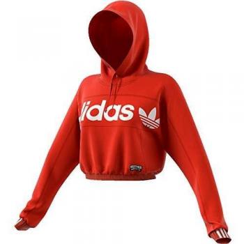 adidas Hoodie Cropped Sweatshirts, Mujer, Shift Orange, 44