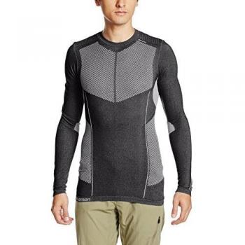 Salomon Primo Warm Ls Cn Tee M Camiseta, Hombre, Negro