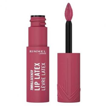 Rimmel Thrill Seeker Lip Latex Liquid Lipstick 300 Main Character - Ultra-Smooth, Long-Lasting, Transfer-Proof, Infused with Aloe Vera and Vitamin E