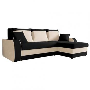 Sofá rinconero Comfivo 203 con función de descanso y caja de ropa de cama, 238x147x80cm