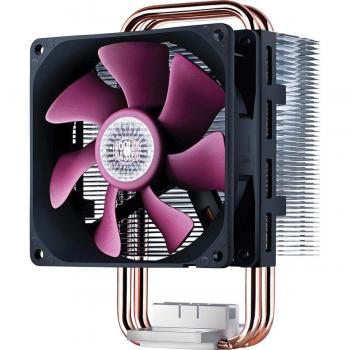 Cooler Master Blizzard T2 - Ventilador de CPU, negro y púrpura