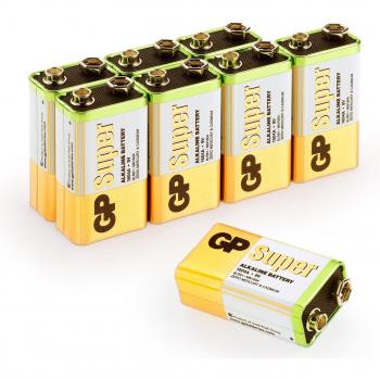 Pack de 10 Pilas Alcalinas de Alto Voltaje GP Batteries 23A/A23/MN21