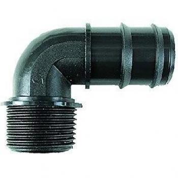 Conector de 90° con rosca macho M20 x 1/2