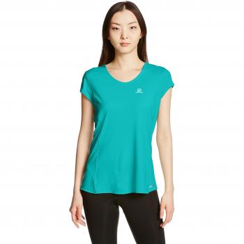 Salomon Comet Plus SS Camiseta, Mujer, Azul