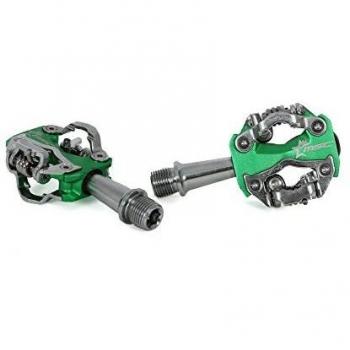 MSC Bikes ZP108SGN Pedales de Plataforma, Verde, Talla Única