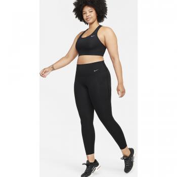 Nike Universa Leggings de 7/8 para mujer, talle alto, sujeción media, con bolsillos, color negro (M - EU 40-42)