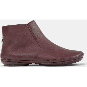 Camper Right Women's Burgundy Smooth Leather Ankle Boots Size 35