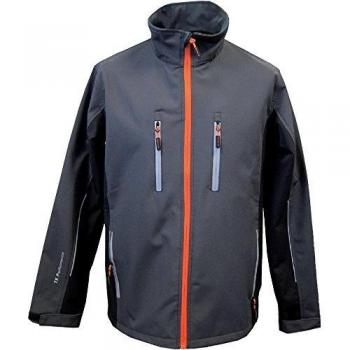 Chaqueta Softshell Terratrend 61270, Gris Oscuro/Negro, Talla M