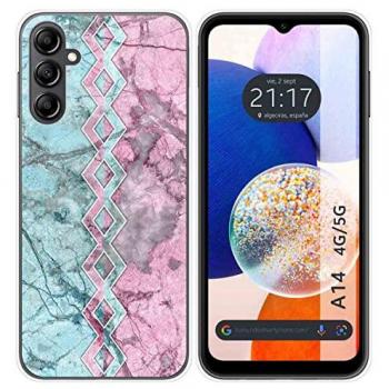 Funda de Silicona Personalizada para Samsung Galaxy A14 4G/5G Diseño Mármol 08