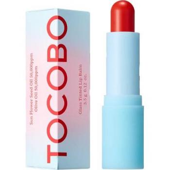 TOCOBO Glass Tinted Lip Balm - 3.5g - Tangerine Red #013