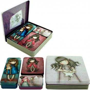 Set 4 Cajas Metalicas Gorjuss by Santoro
