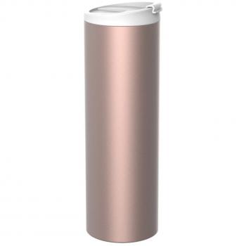 Zak Designs Taza térmica 450 ML Rosado, Acero Inoxidable, Rosa, 8 x 8,5 x 20 cm